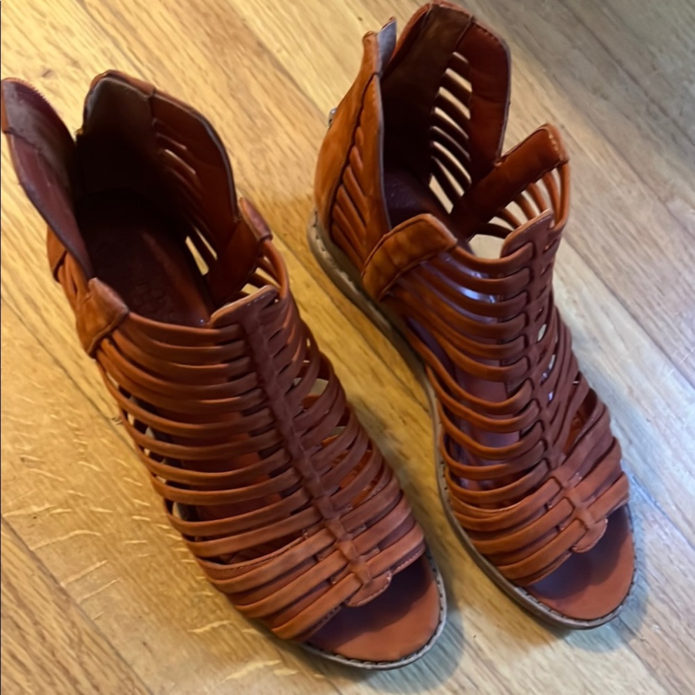 Vince Camuto Strappy Sandals with Cage Design